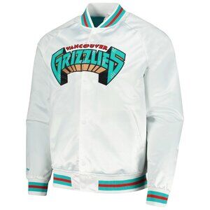 Mitchell & Ness Vancouver Grizzlies Satin Throwback Jacket XXL (Fits XL) NWT